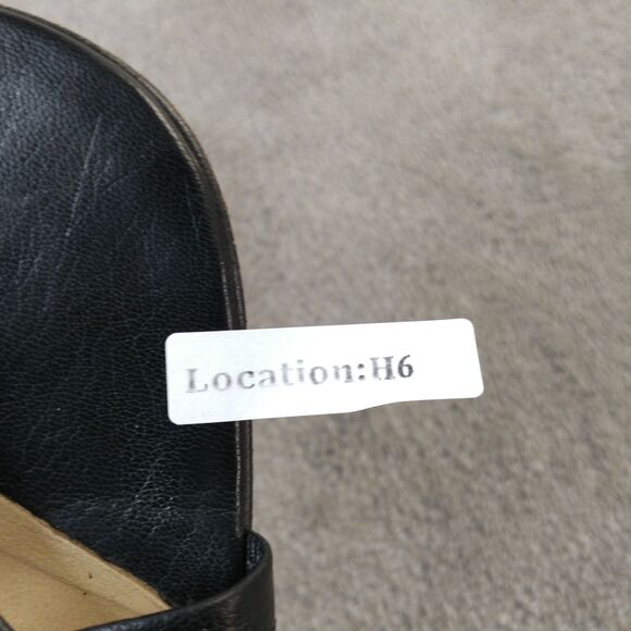 Etienne Aigner Open Toe Heels Womens Size 10 B Slingback Shoes Black - Picture 9 of 9